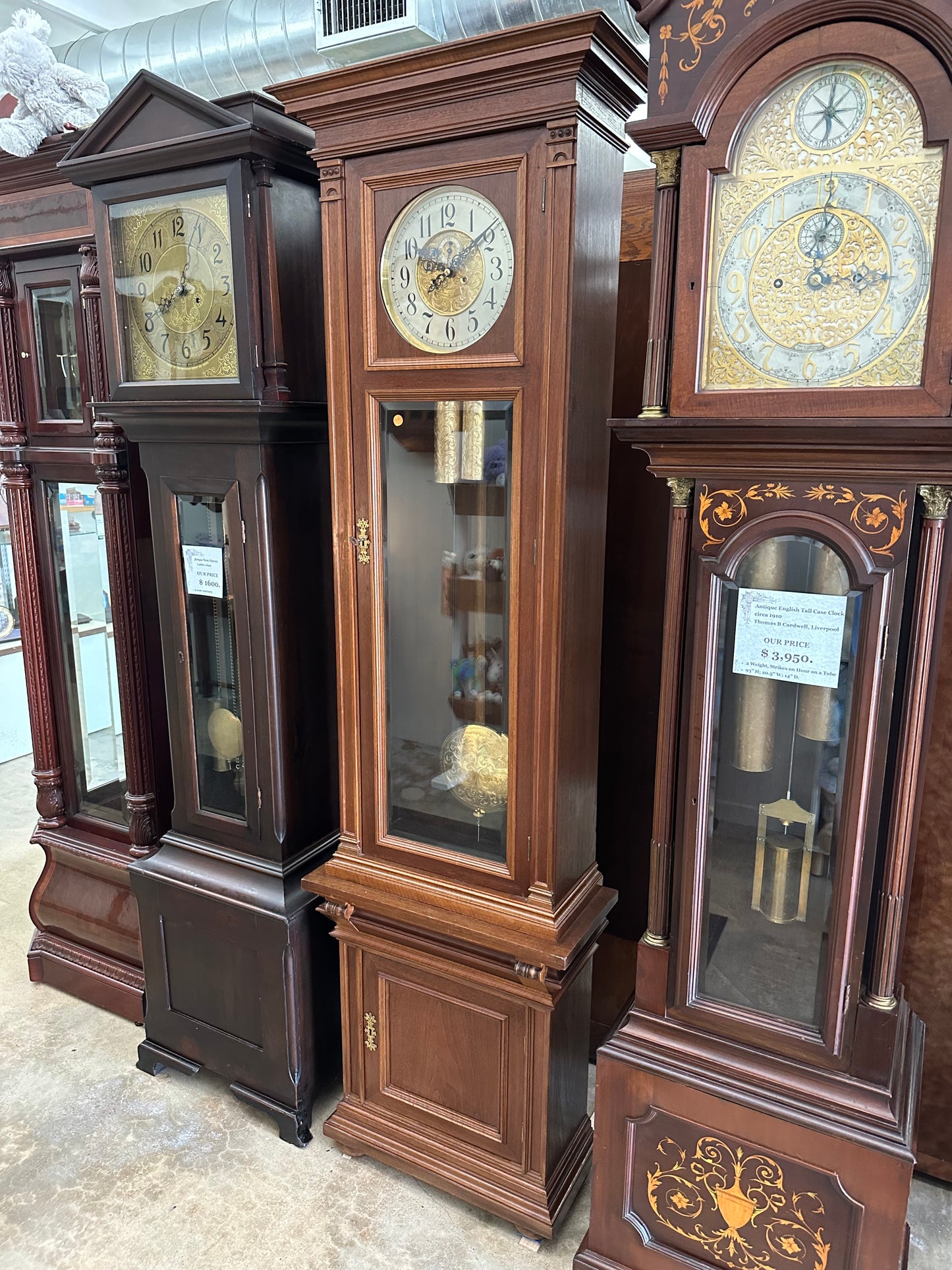 Antique - 2 Weight Vienna Regulator Grandfather Clock