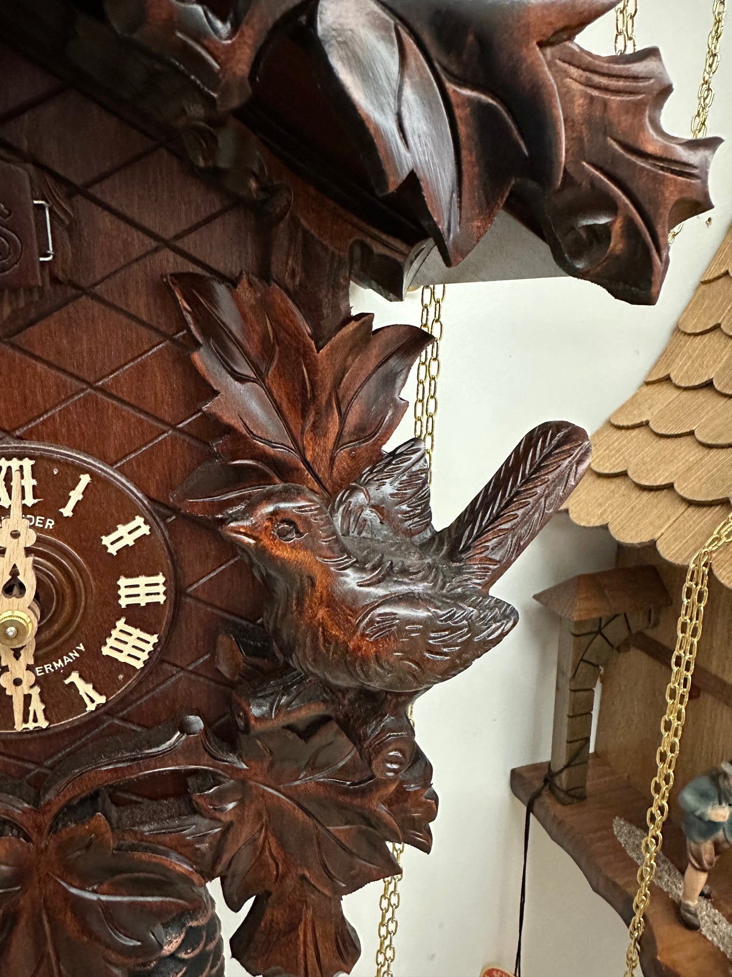 Anton Schneider - 8 Day Cuckoo with Detailed Bird Motif