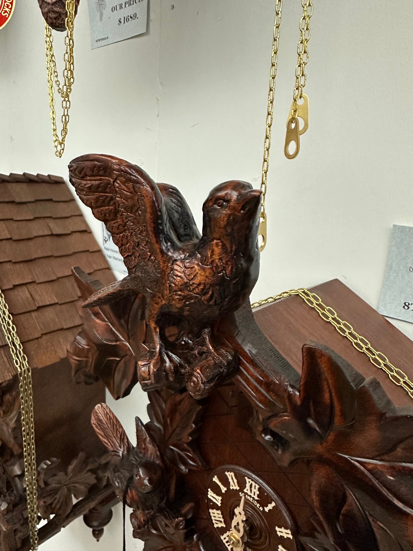 Anton Schneider - 8 Day Cuckoo with Detailed Bird Motif
