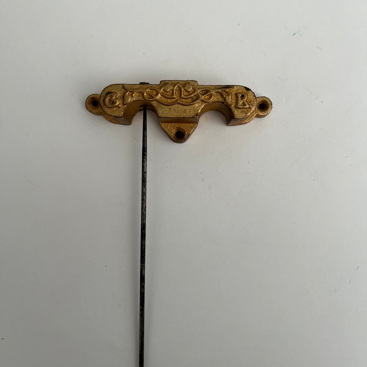 #20 Single Rod Gustav Becker Wall Clock Chime Block/Rod