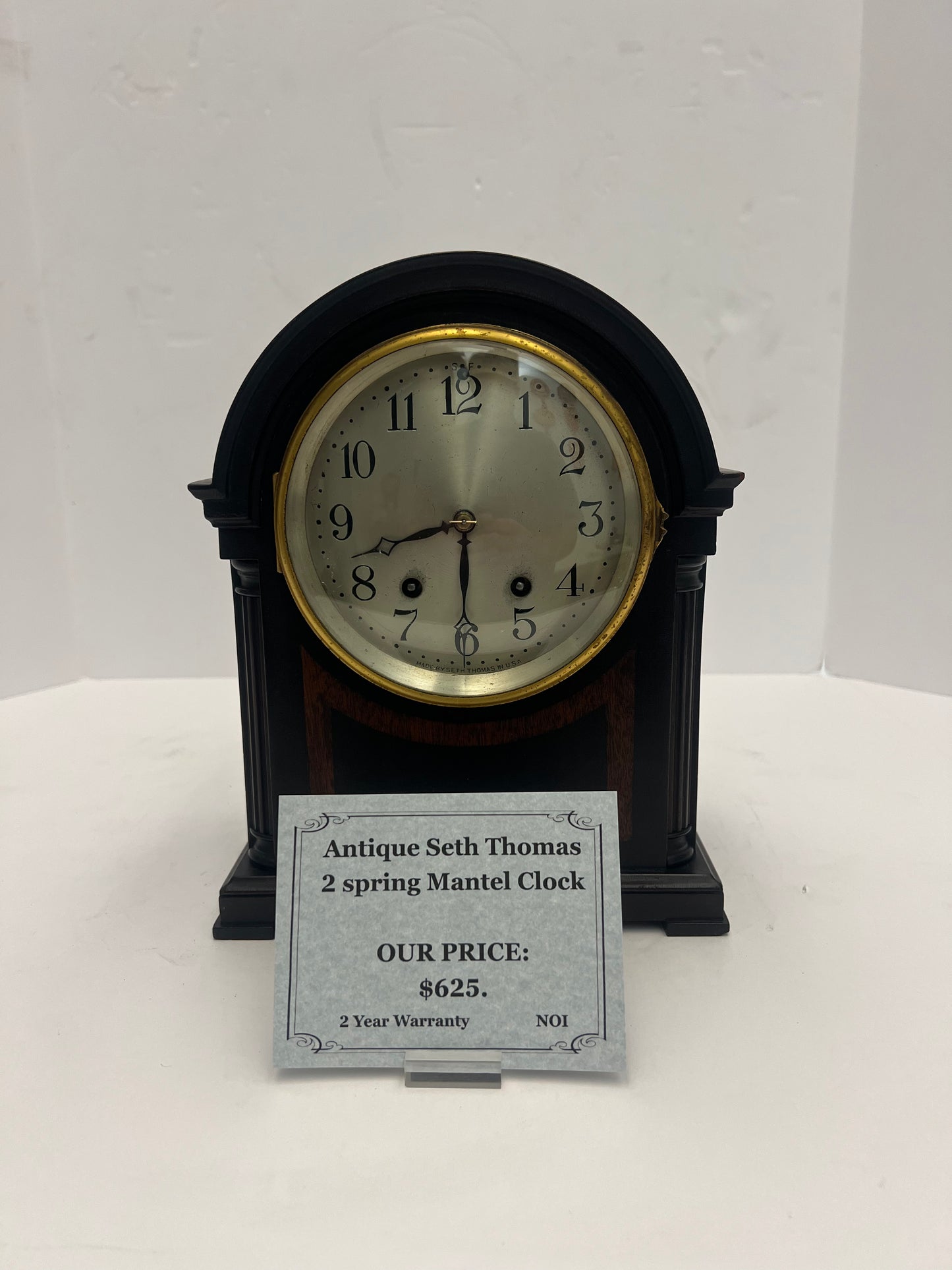 Antique Seth Thomas 2-Spring Mantel Clock #2