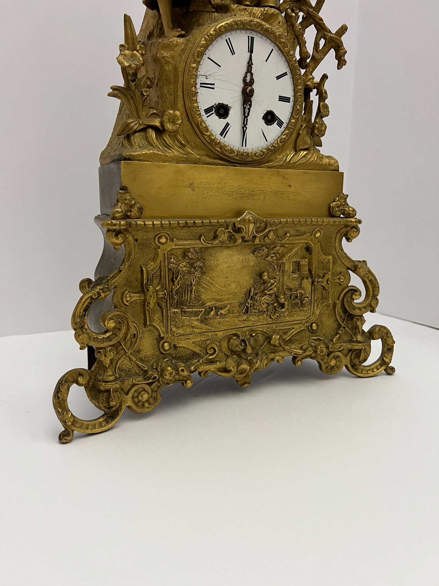 Parts Clock Whole - French Statue Mantel Clock #1