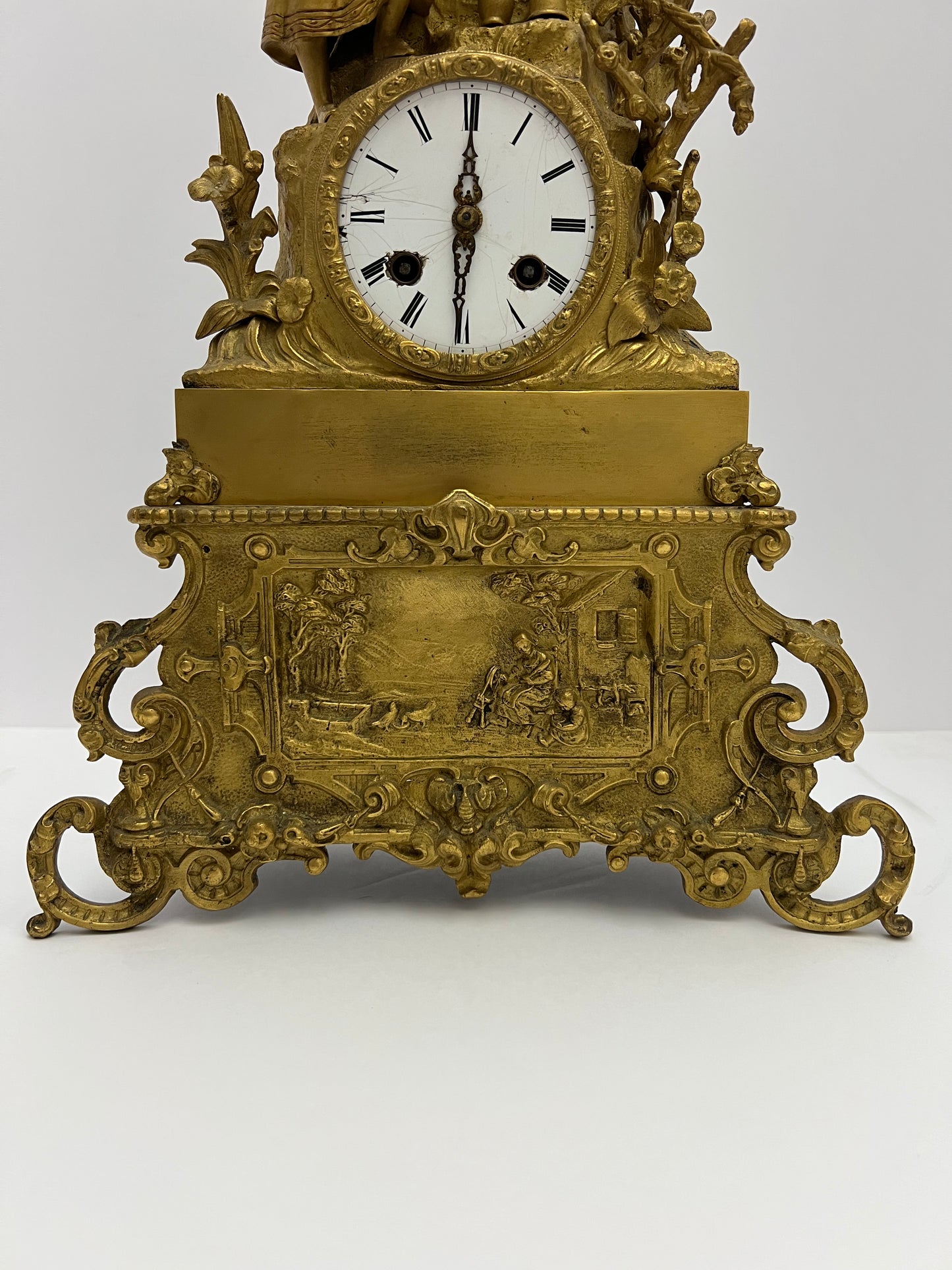 Parts Clock Whole - French Statue Mantel Clock #1