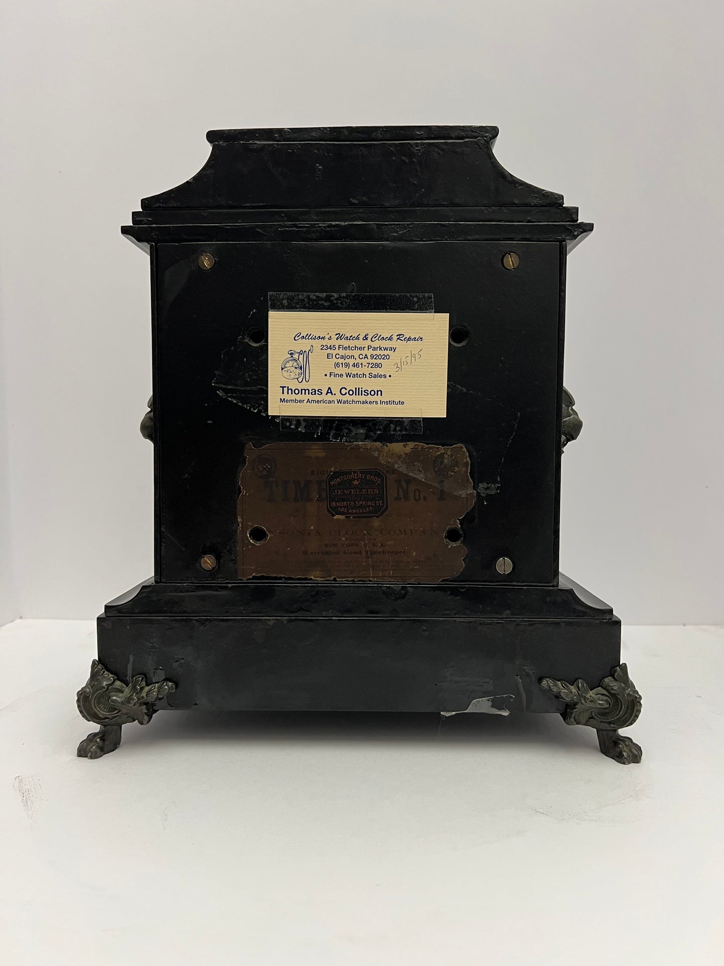 Parts Clock Whole - Ansonia Mantel Clock