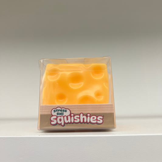 Cheese Cube Slow-Rise Squishy Fidget Toy