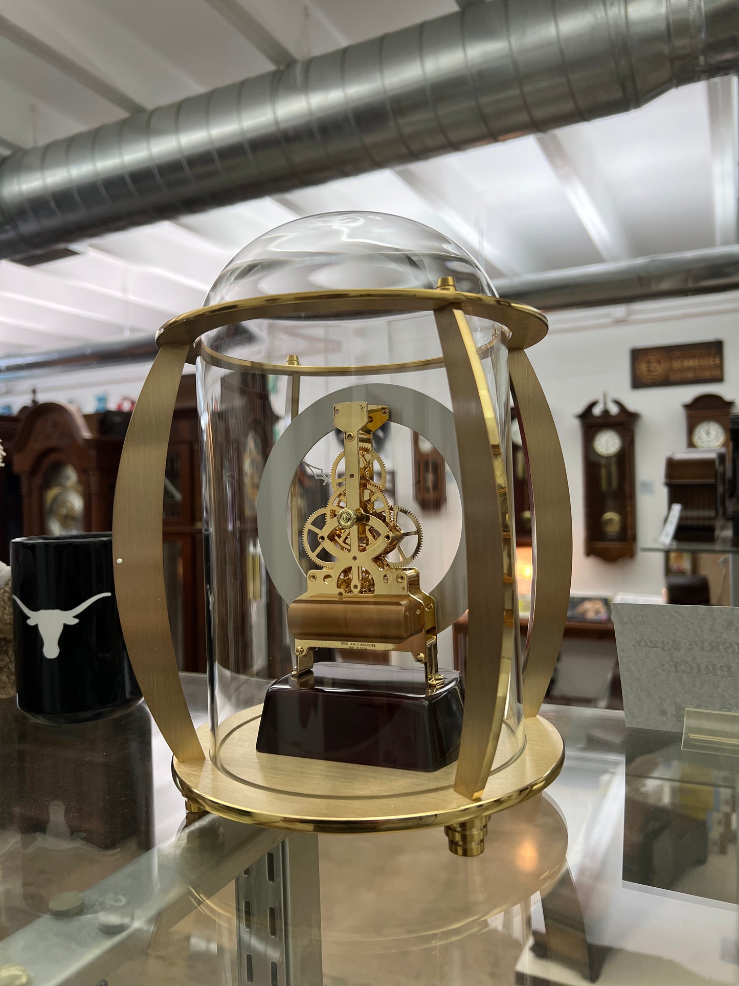 Bulova - VICTORIA BRASS SKELETON MANTLE CLOCK