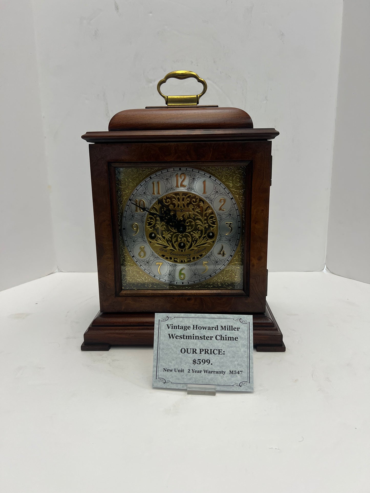Vintage - Howard Miller 59th Anniversary Mantel Clock