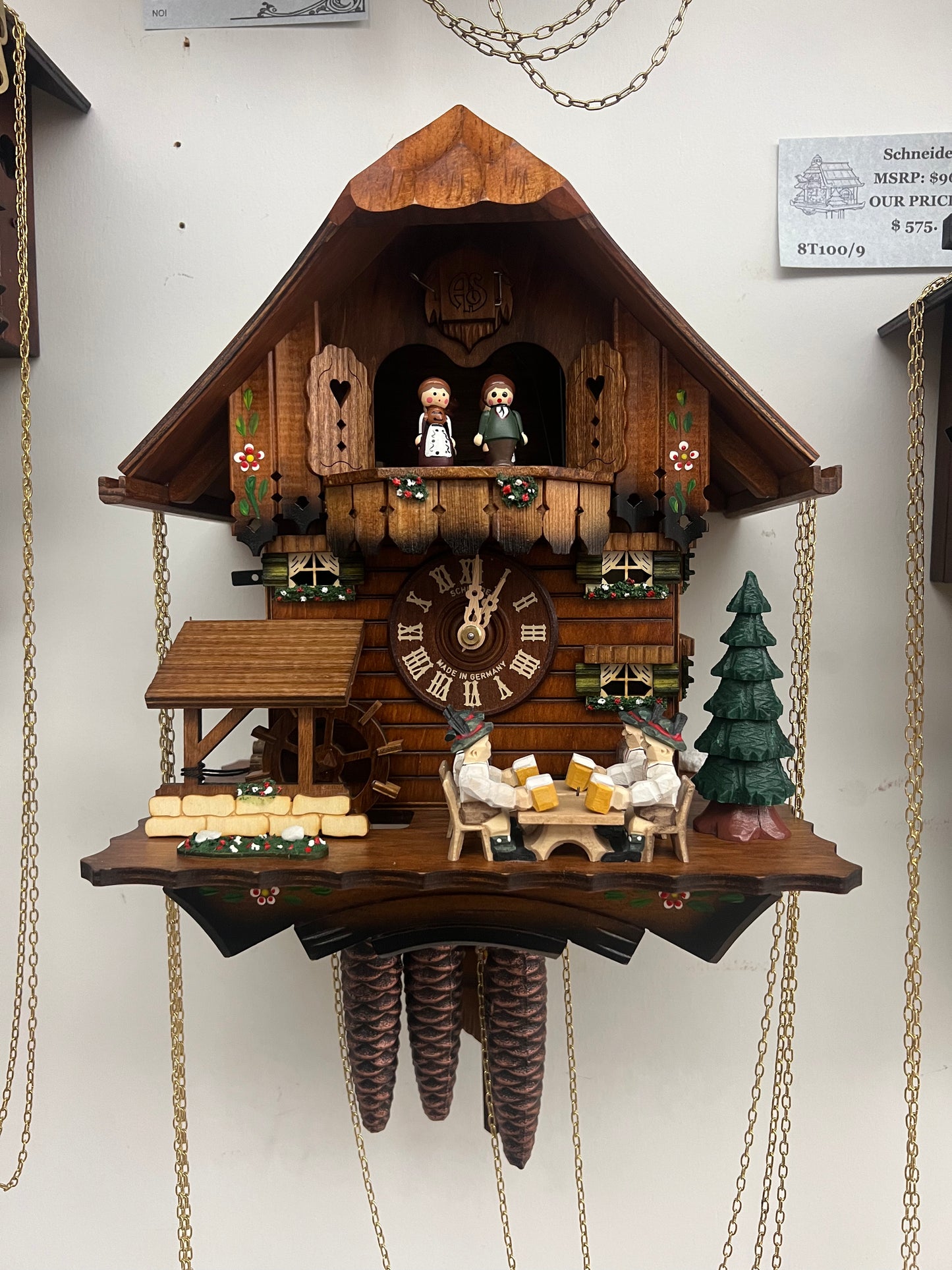 Anton Schneider - Moving Beer Drinkers Cuckoo Clock (MT4407/10)