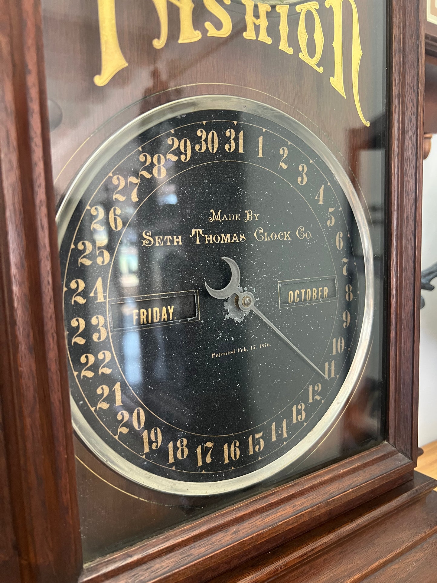 Antique Seth Thomas Fashion Calendar Clock #6