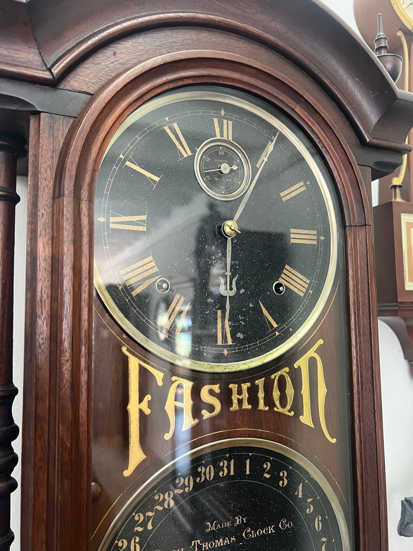 Antique Seth Thomas Fashion Calendar Clock #6