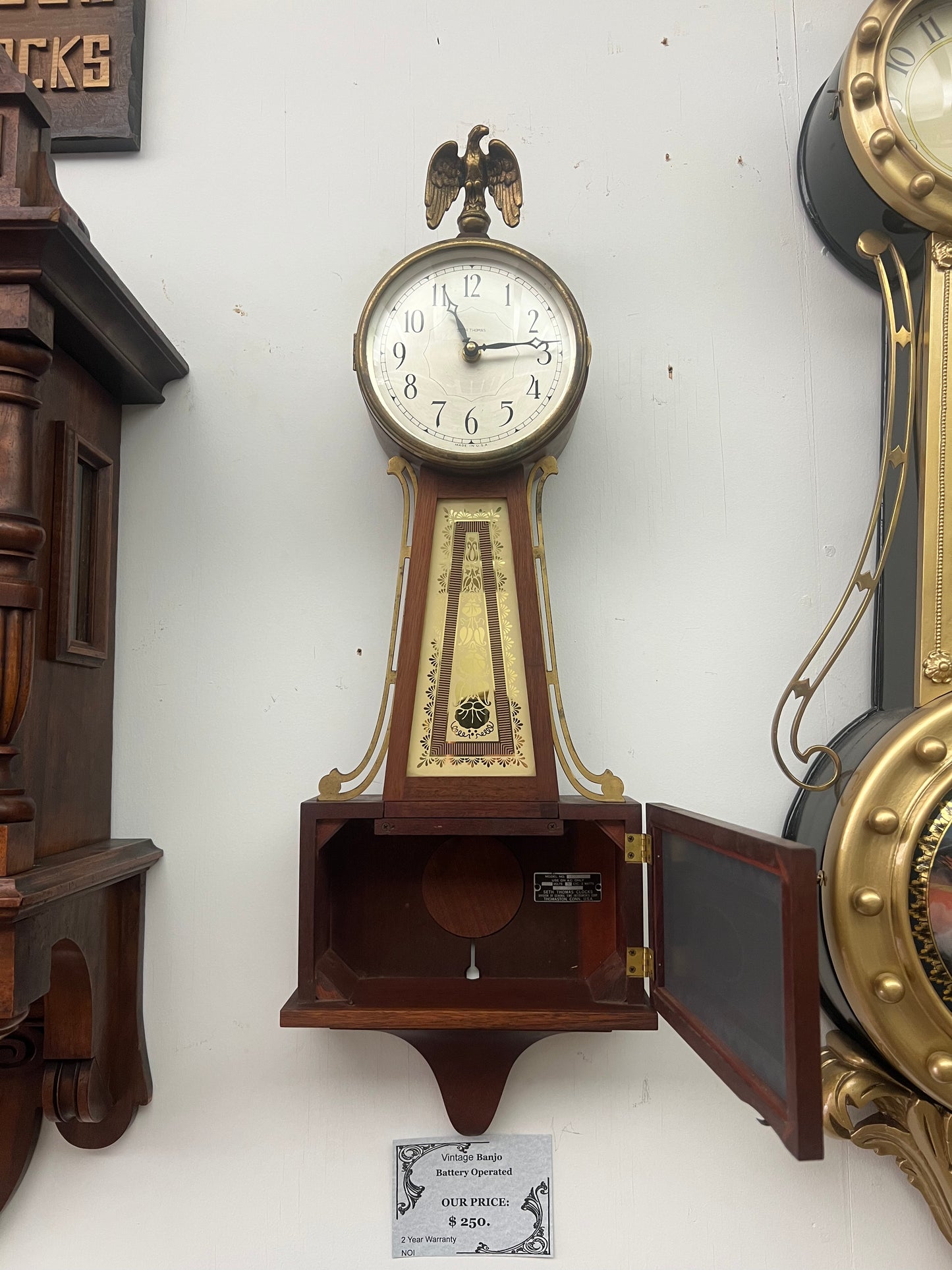 Vintage Banjo Wall Clock