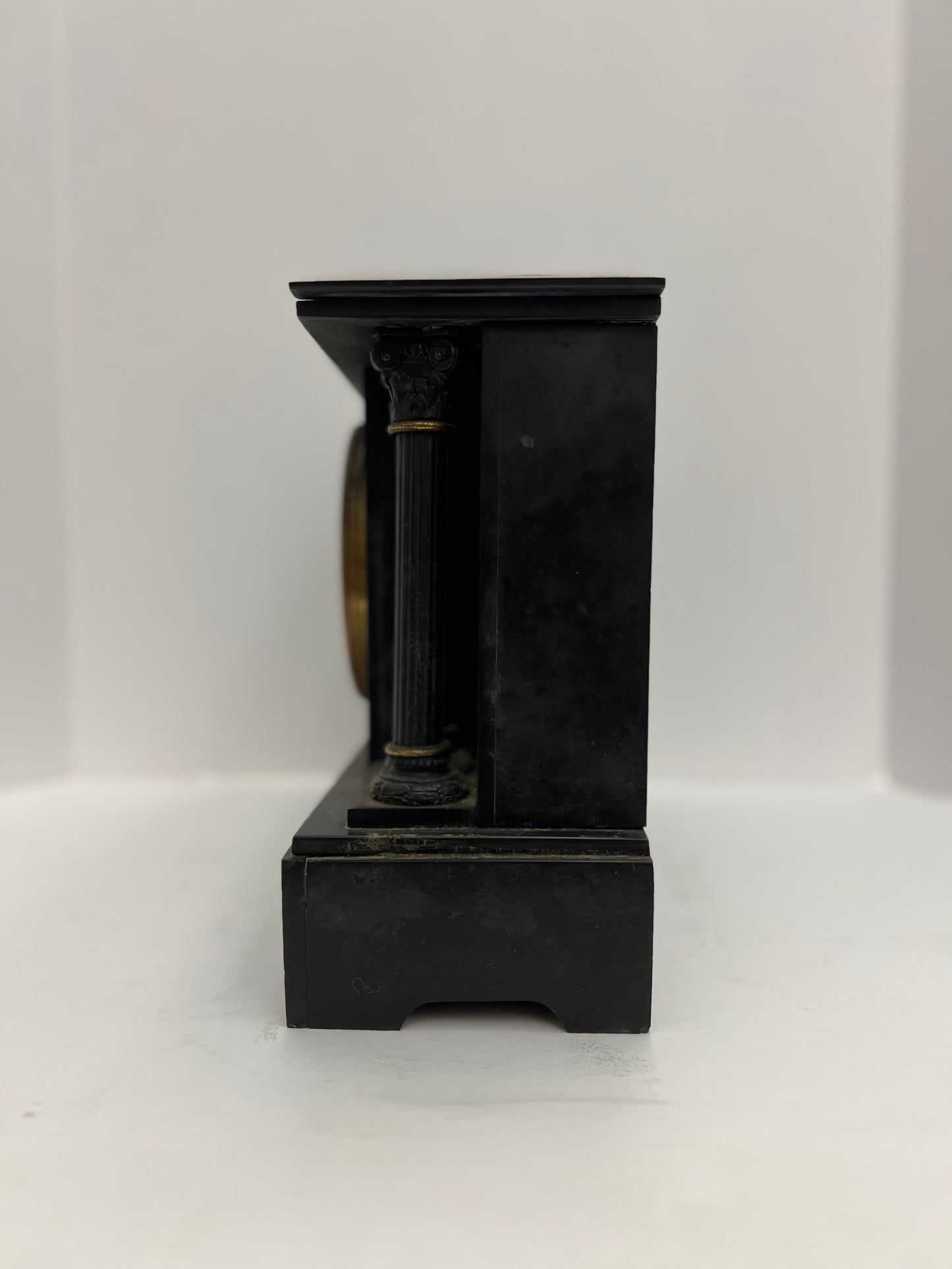 Parts Clock Whole - Ansonia Slate Mantel Clock