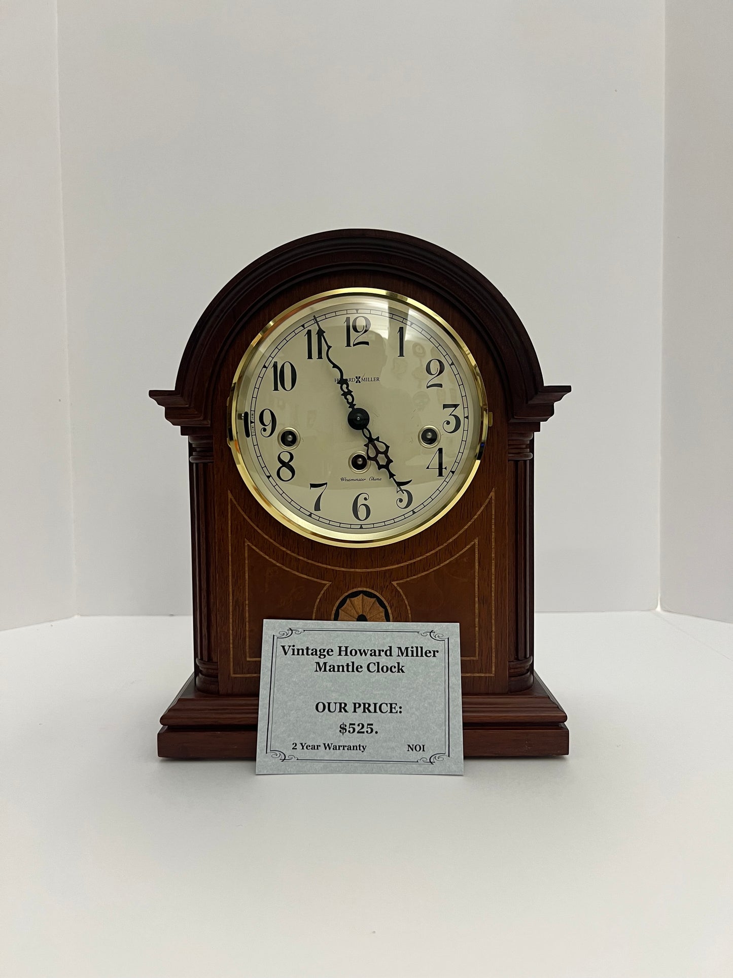 Used Howard Miller Mantle Clock