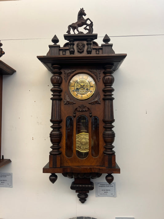 Antique German Junghans Wall Clock
