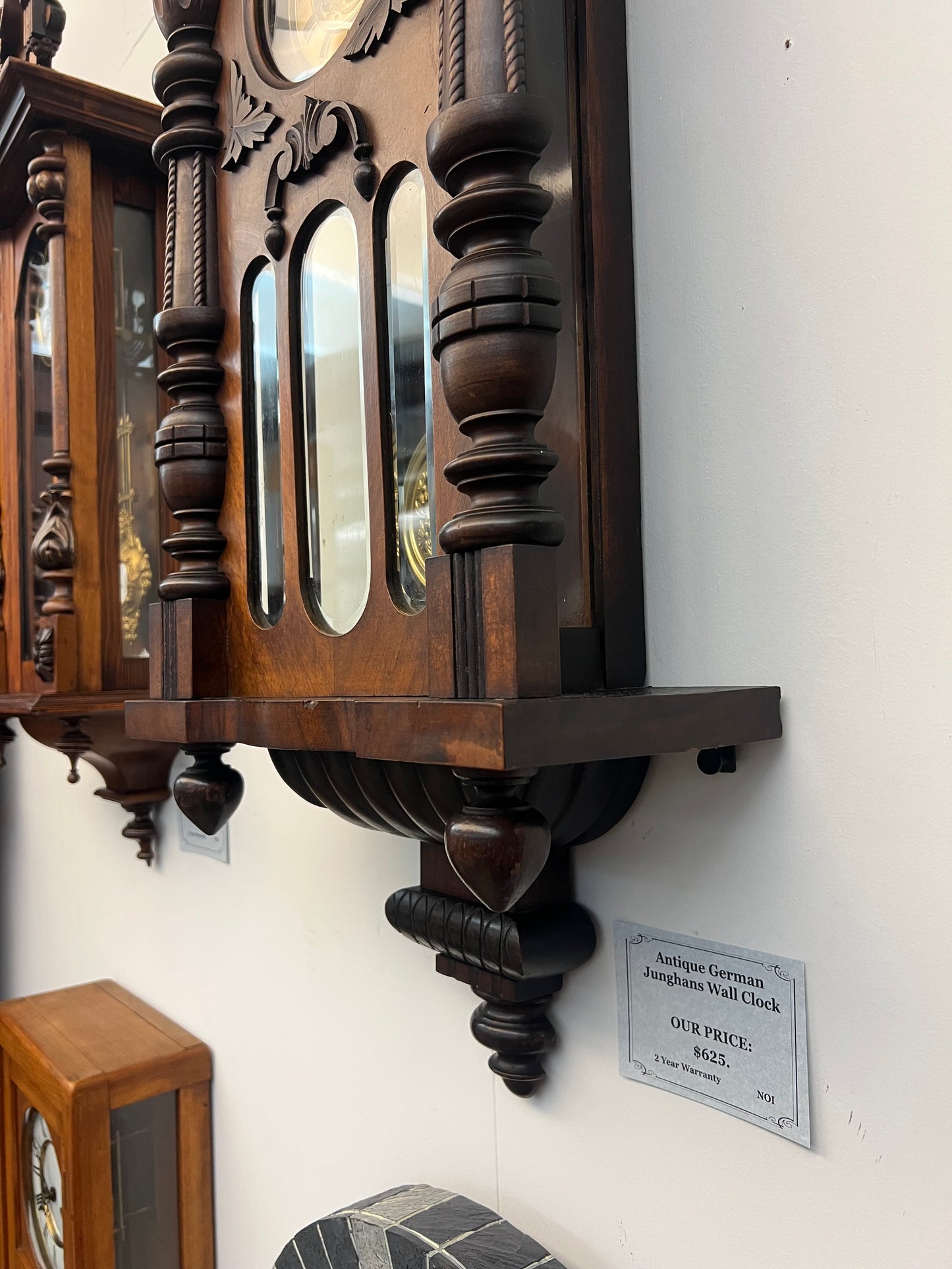 Antique German Junghans Wall Clock