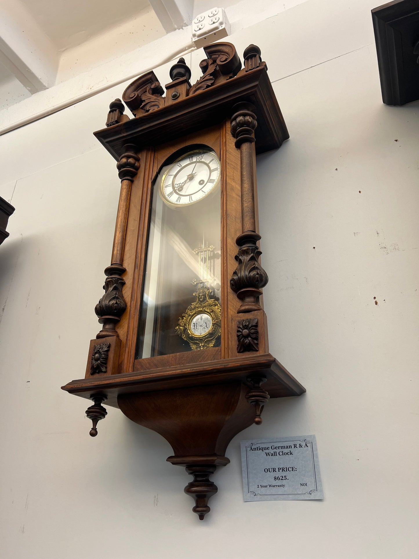 Antique German R&A Wall Clock