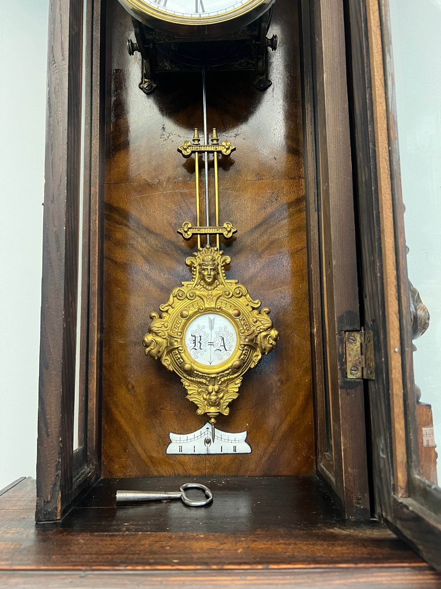 Antique German R&A Wall Clock