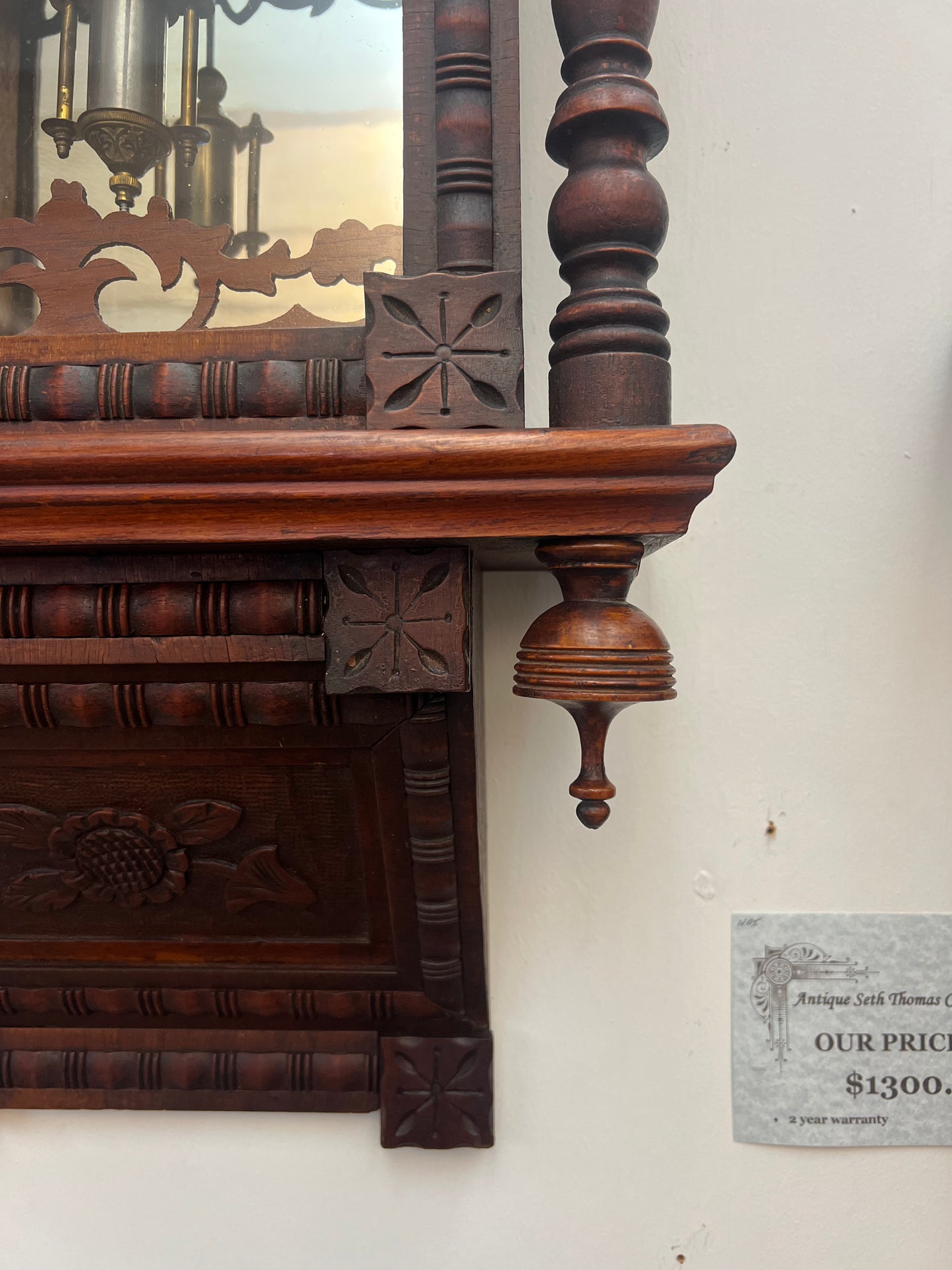 Antique Anglo American New Haven Wall Clock