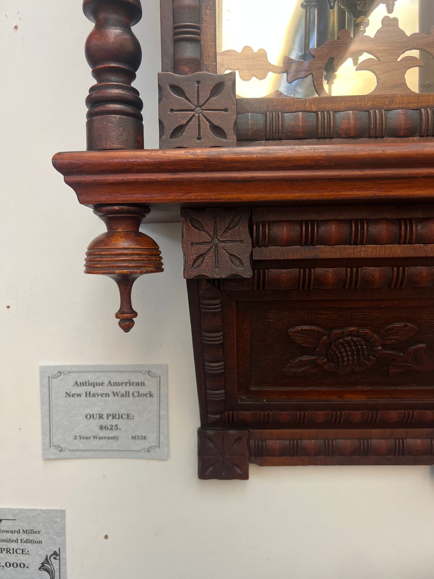 Antique Anglo American New Haven Wall Clock