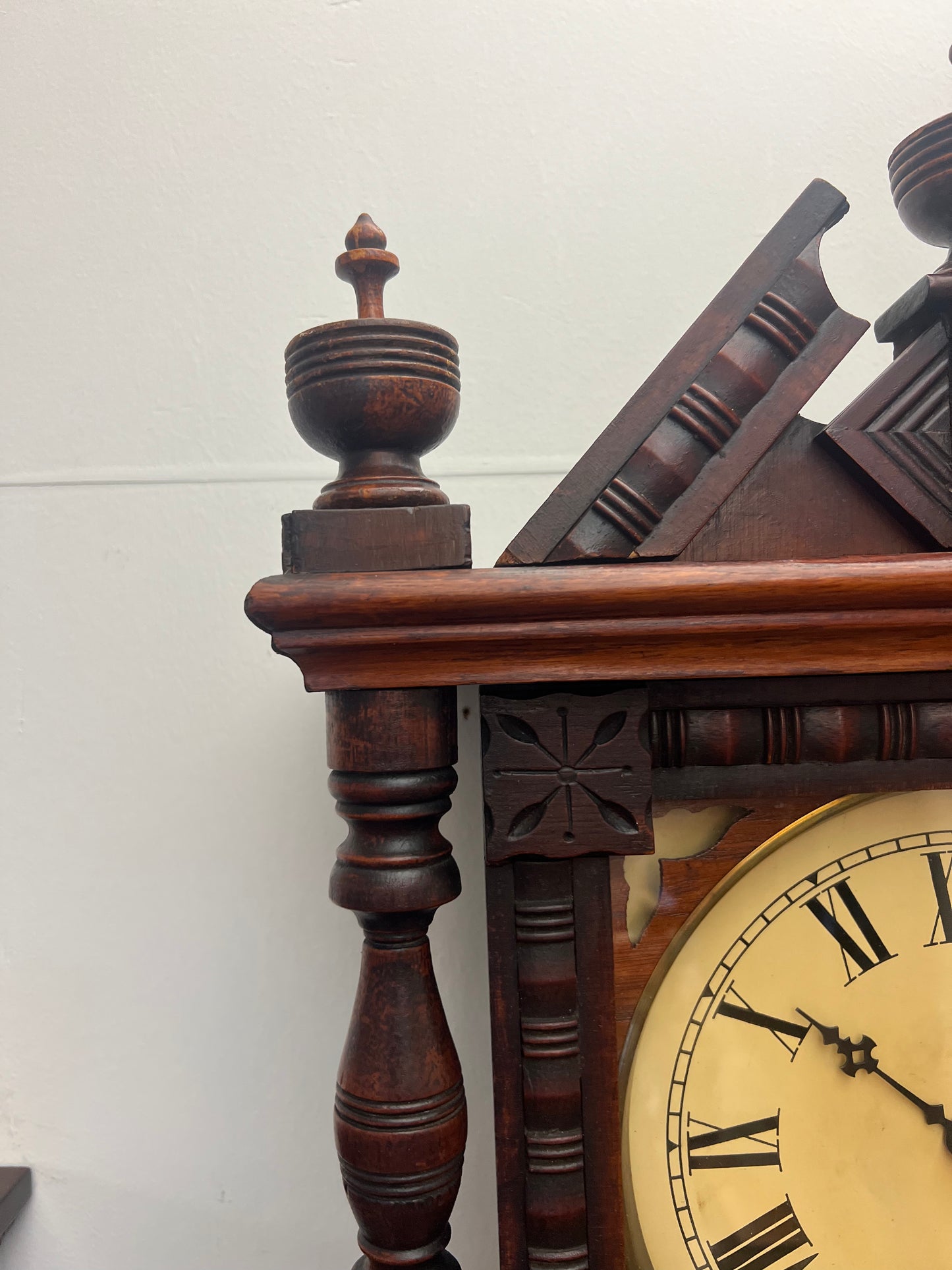 Antique Anglo American New Haven Wall Clock