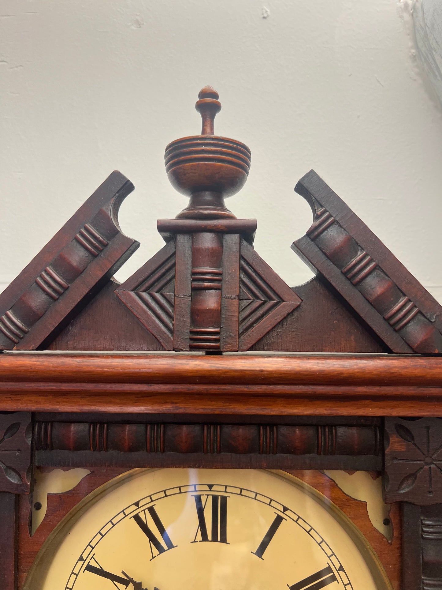 Antique Anglo American New Haven Wall Clock