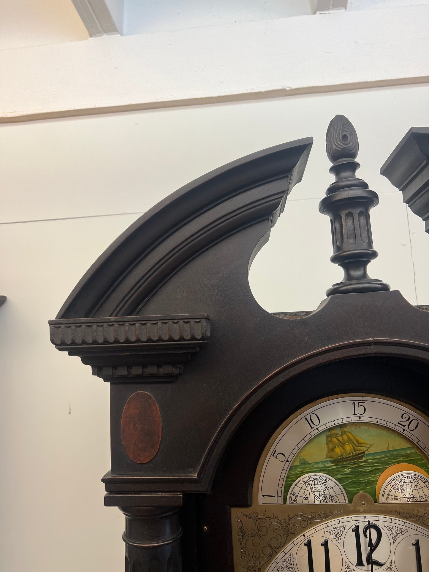 Colonial Clocks Antique Colonial 5-Tube Grandfather Clock – McGuiresclocks