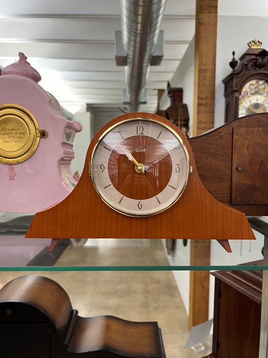 Hermle Mid-Century Modern Carole Mantel Clock (Light Cherry)