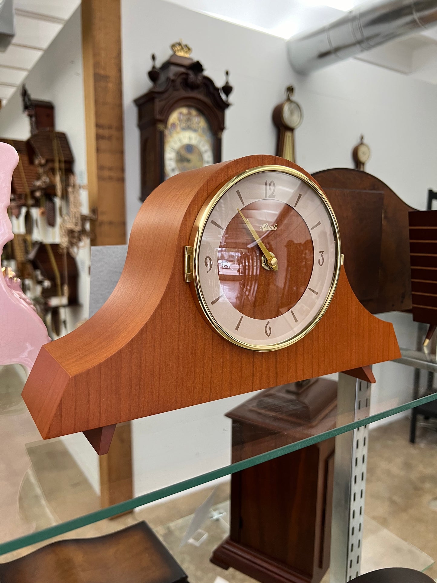 Hermle - MID-CENTURY MODERN CAROLE MANTLE CLOCK