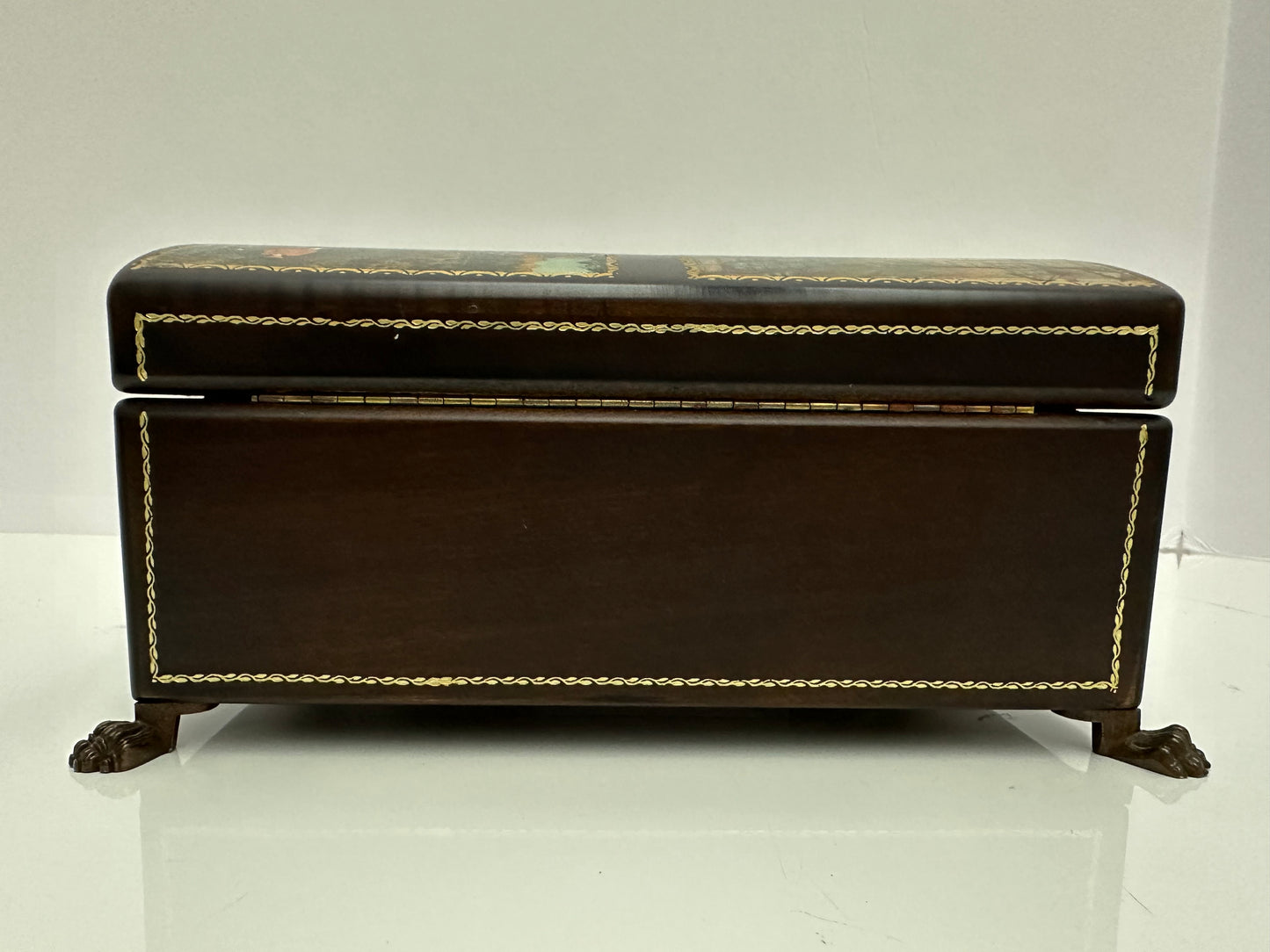 Vintage - Reuge 4/50 Note Chest Music Box with English Country Scenes
