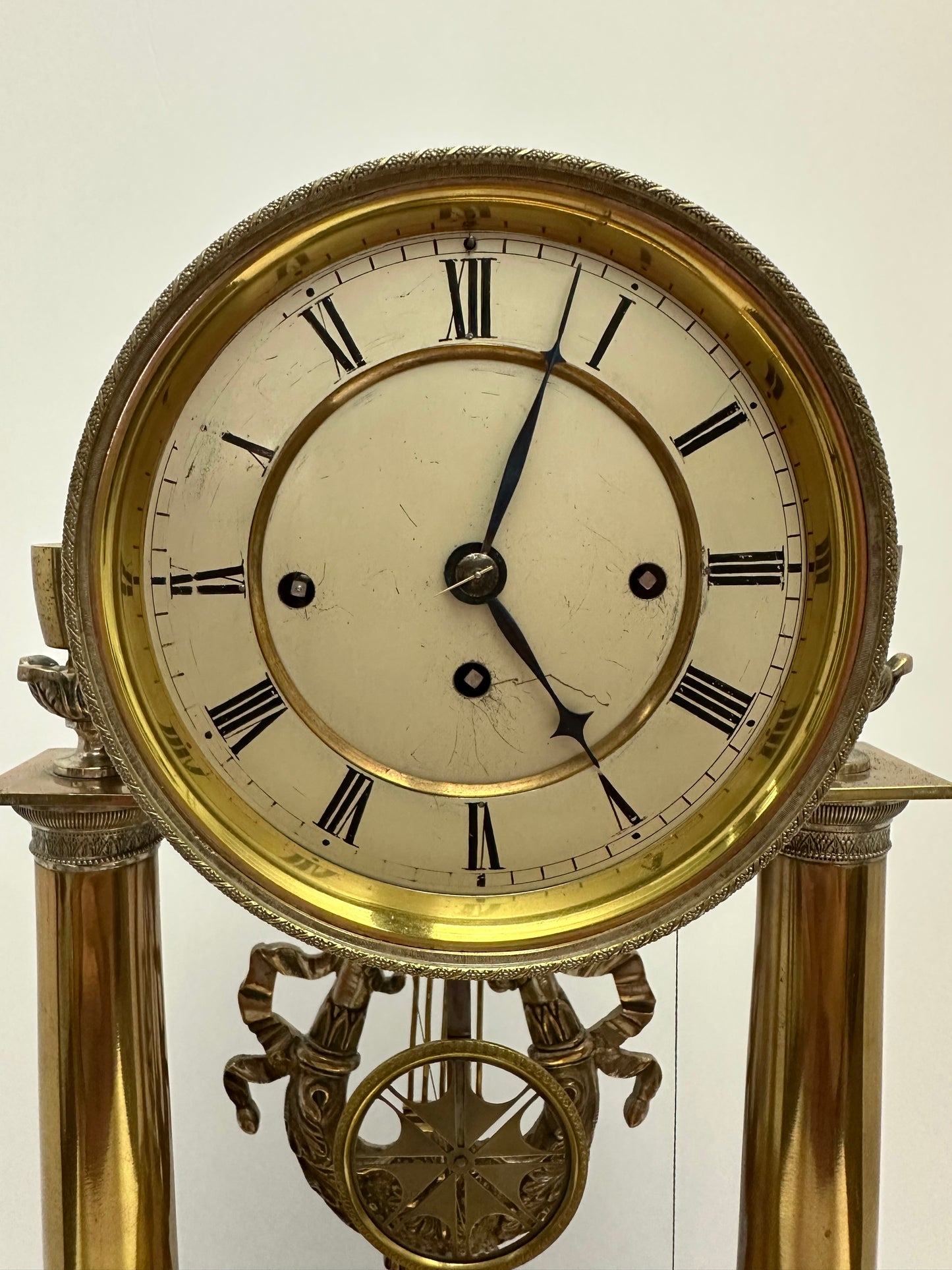 Antique -  Vienna Quarter Hour Repeater Mantel Clock with Music Box