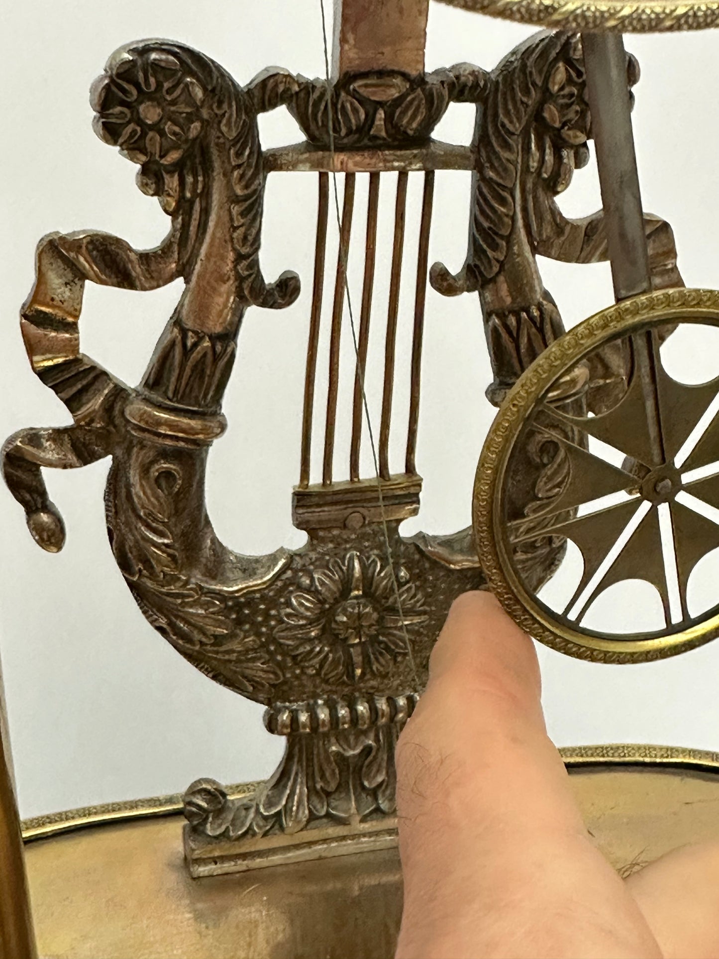 Antique -  Vienna Quarter Hour Repeater Mantel Clock with Music Box