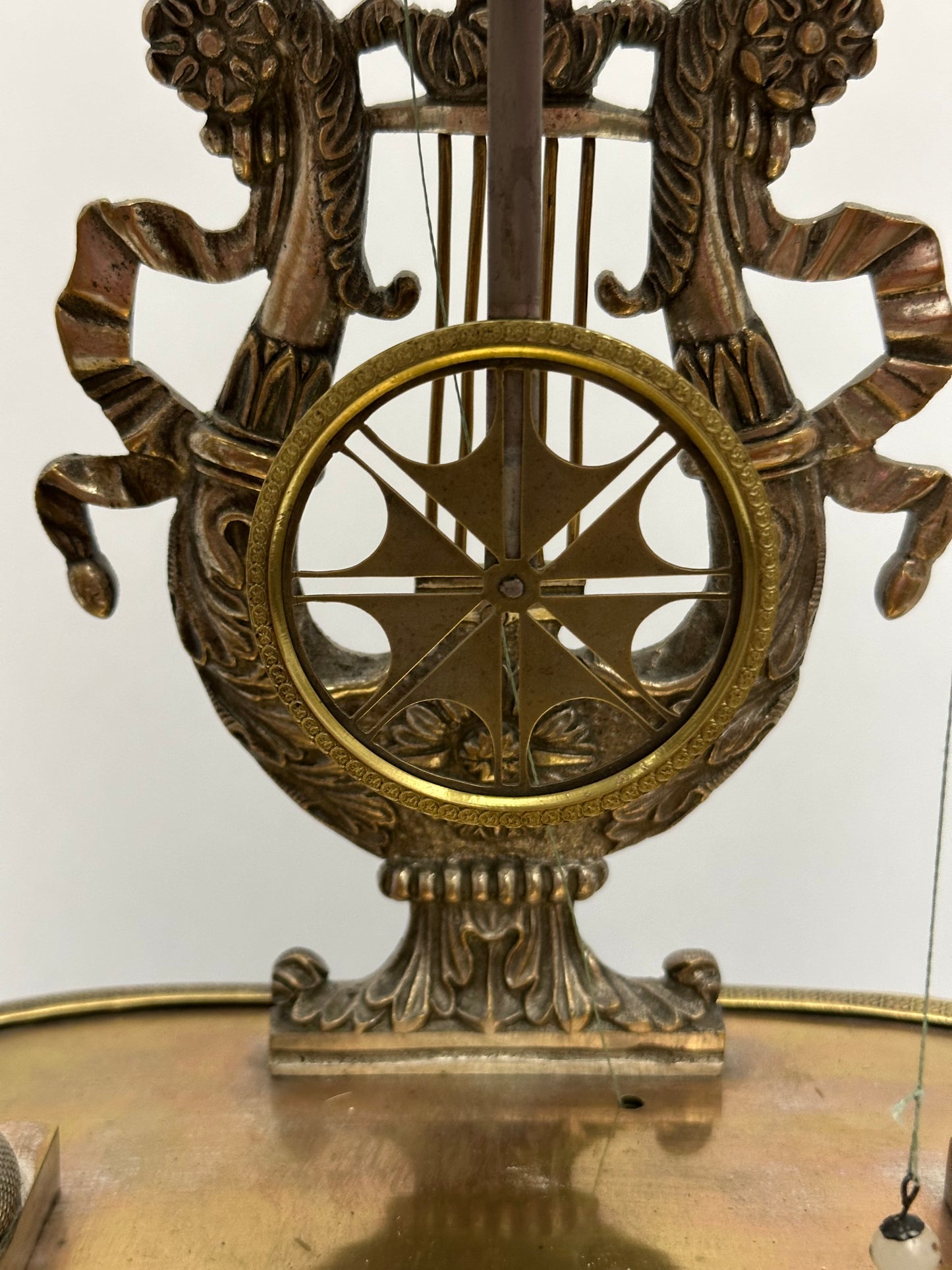 Antique -  Vienna Quarter Hour Repeater Mantel Clock with Music Box