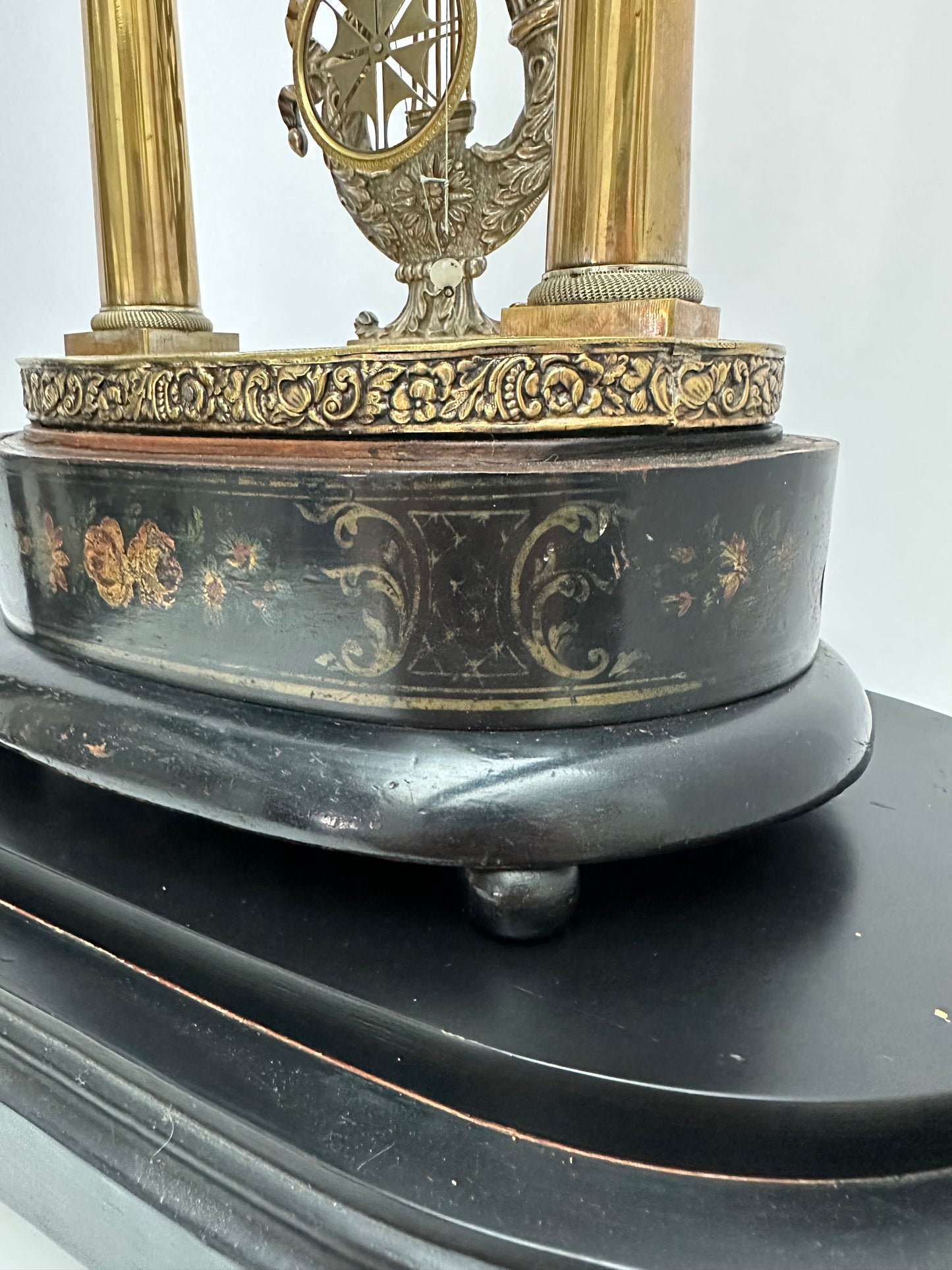 Antique -  Vienna Quarter Hour Repeater Mantel Clock with Music Box