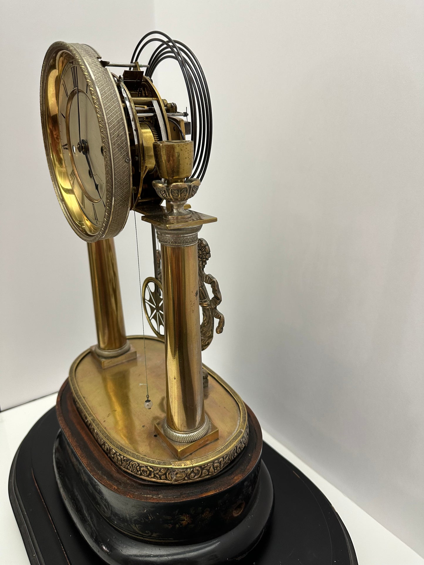 Antique -  Vienna Quarter Hour Repeater Mantel Clock with Music Box