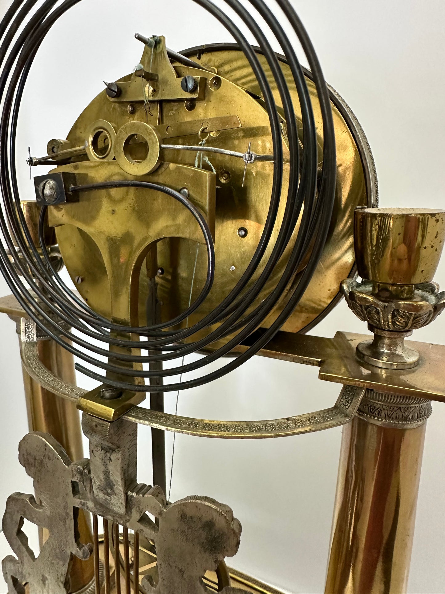 Antique -  Vienna Quarter Hour Repeater Mantel Clock with Music Box
