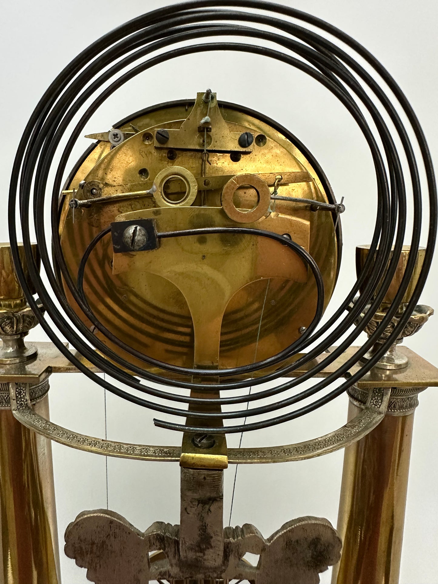 Antique -  Vienna Quarter Hour Repeater Mantel Clock with Music Box