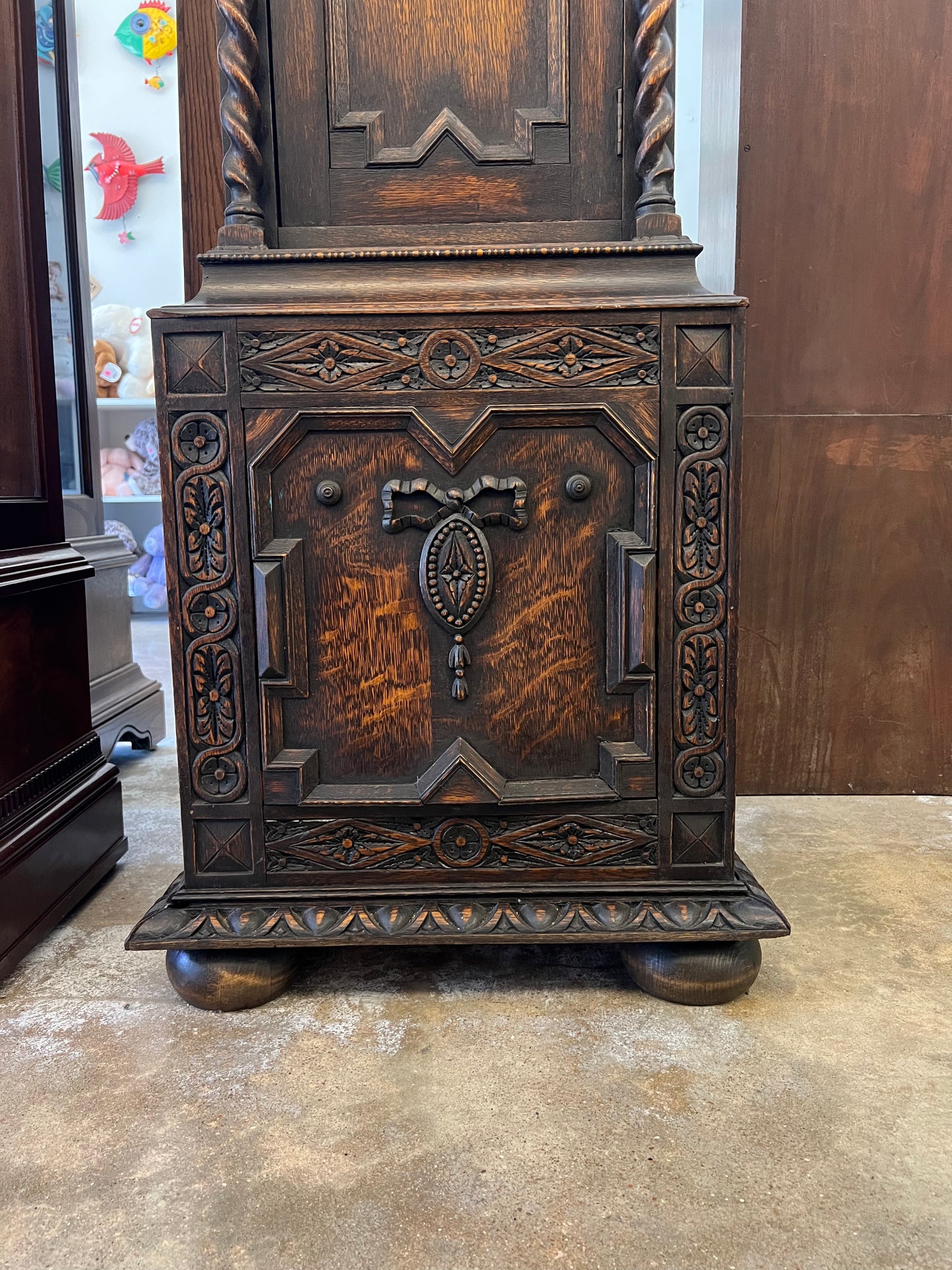 Antique - English Tubular Bell 5-Tube Grandfather Clock
