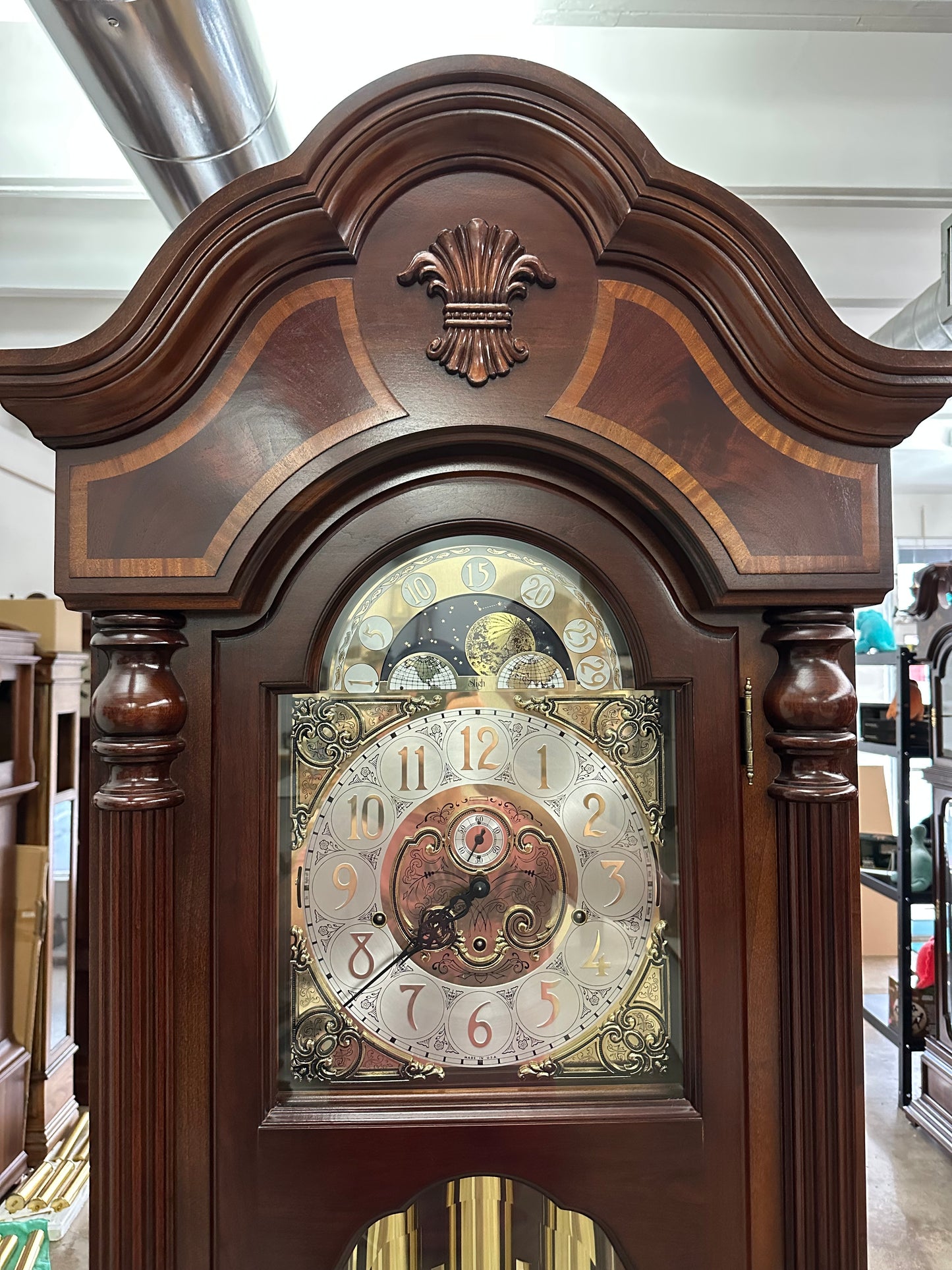 Vintage - Sligh Jefferson Grandfather Clock 0948