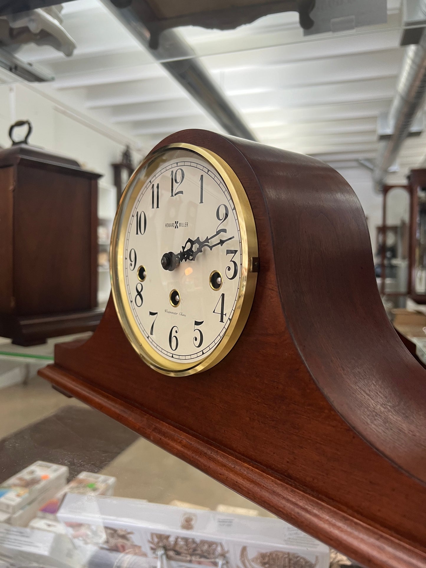 Vintage - Howard Miller Tambour Mantle Clock 612-439