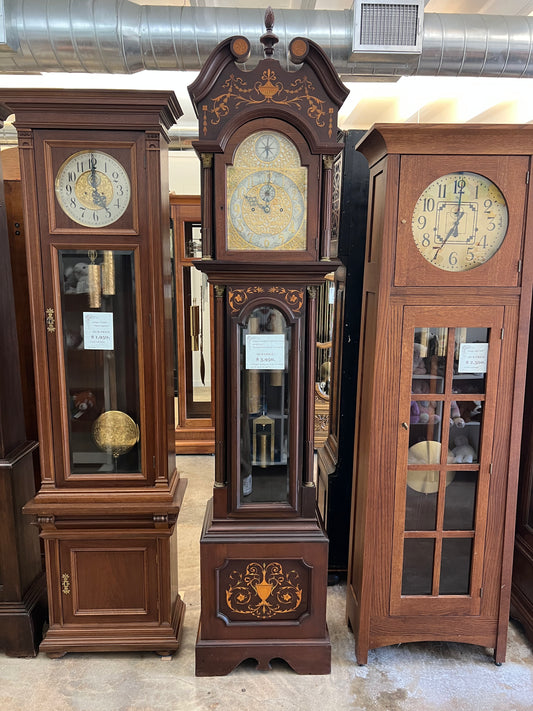 Antique - Thomas B Cardwell English Tall Case Grandfather Clock