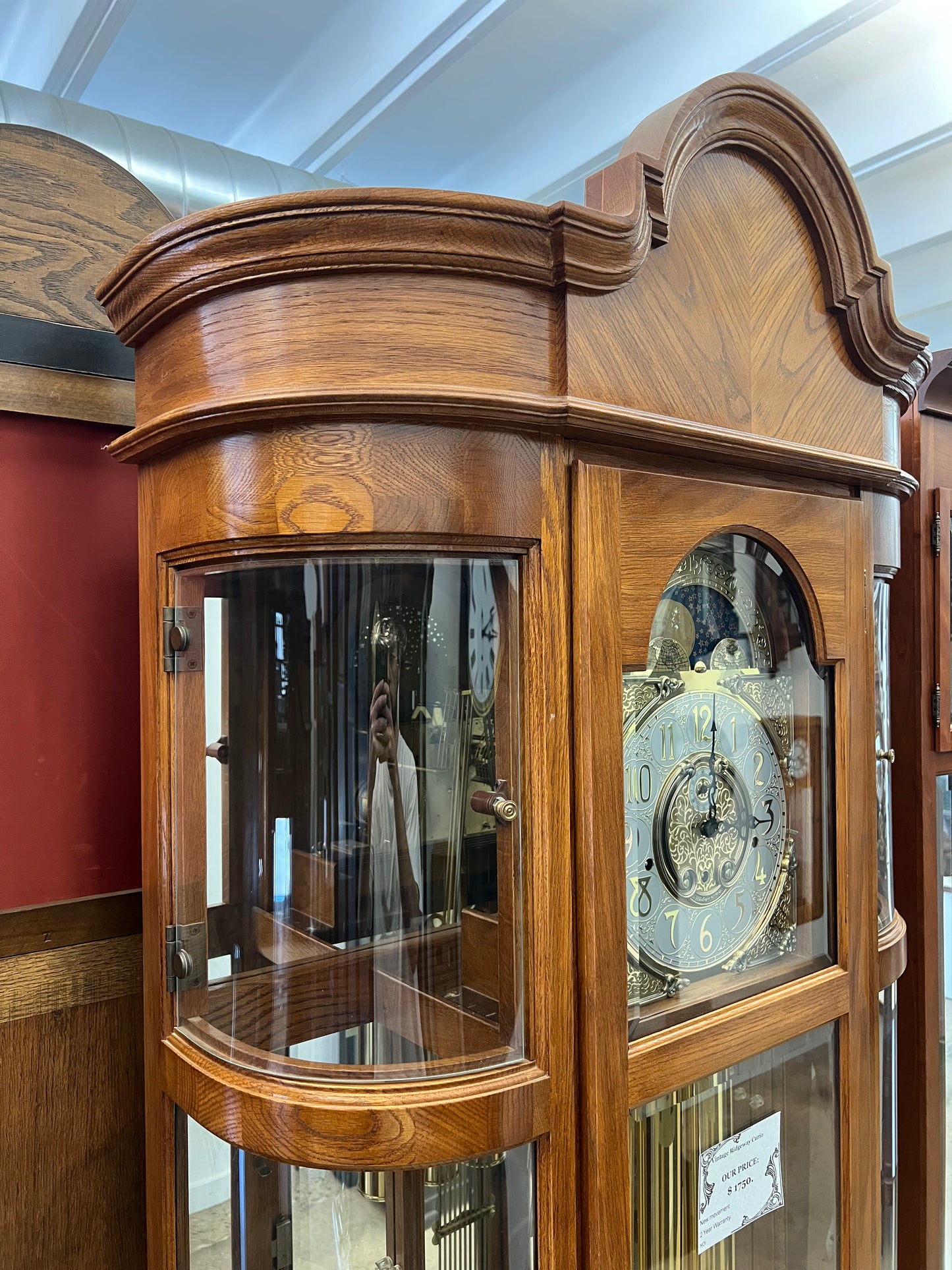Vintage - Ridgeway Curio Grandfather Clock
