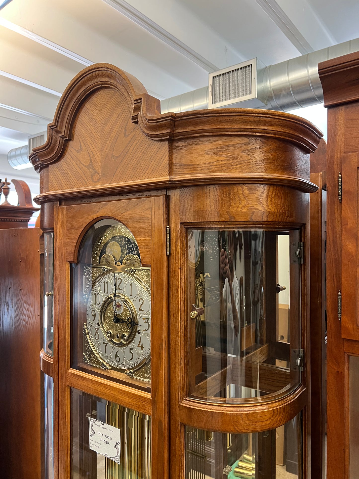 Vintage - Ridgeway Curio Grandfather Clock