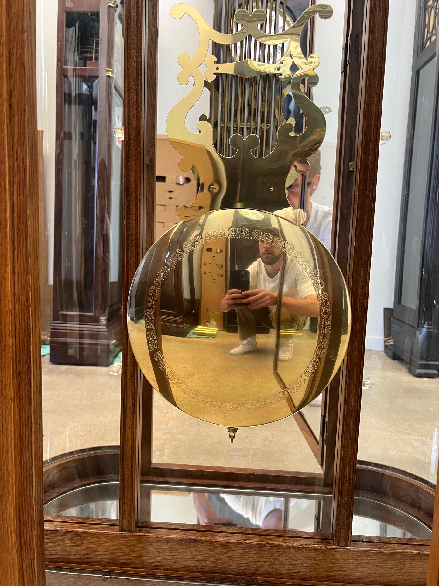 Vintage - Ridgeway Curio Grandfather Clock