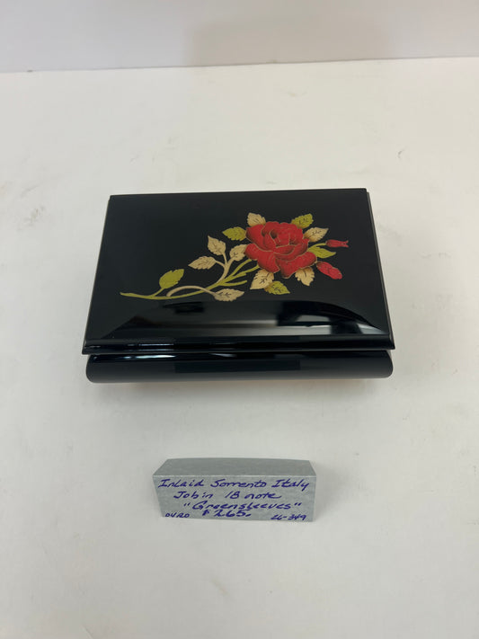 Inlaid Sorrento Italy Jobin 18-Note "Greensleeves"