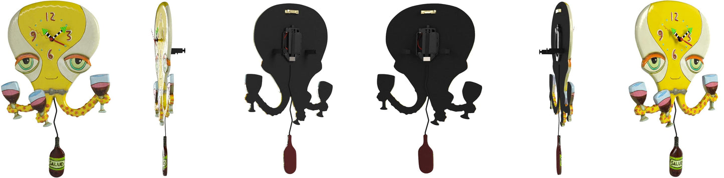 Allen Designs - HAPPY HOUR OCTOPUS CLOCK