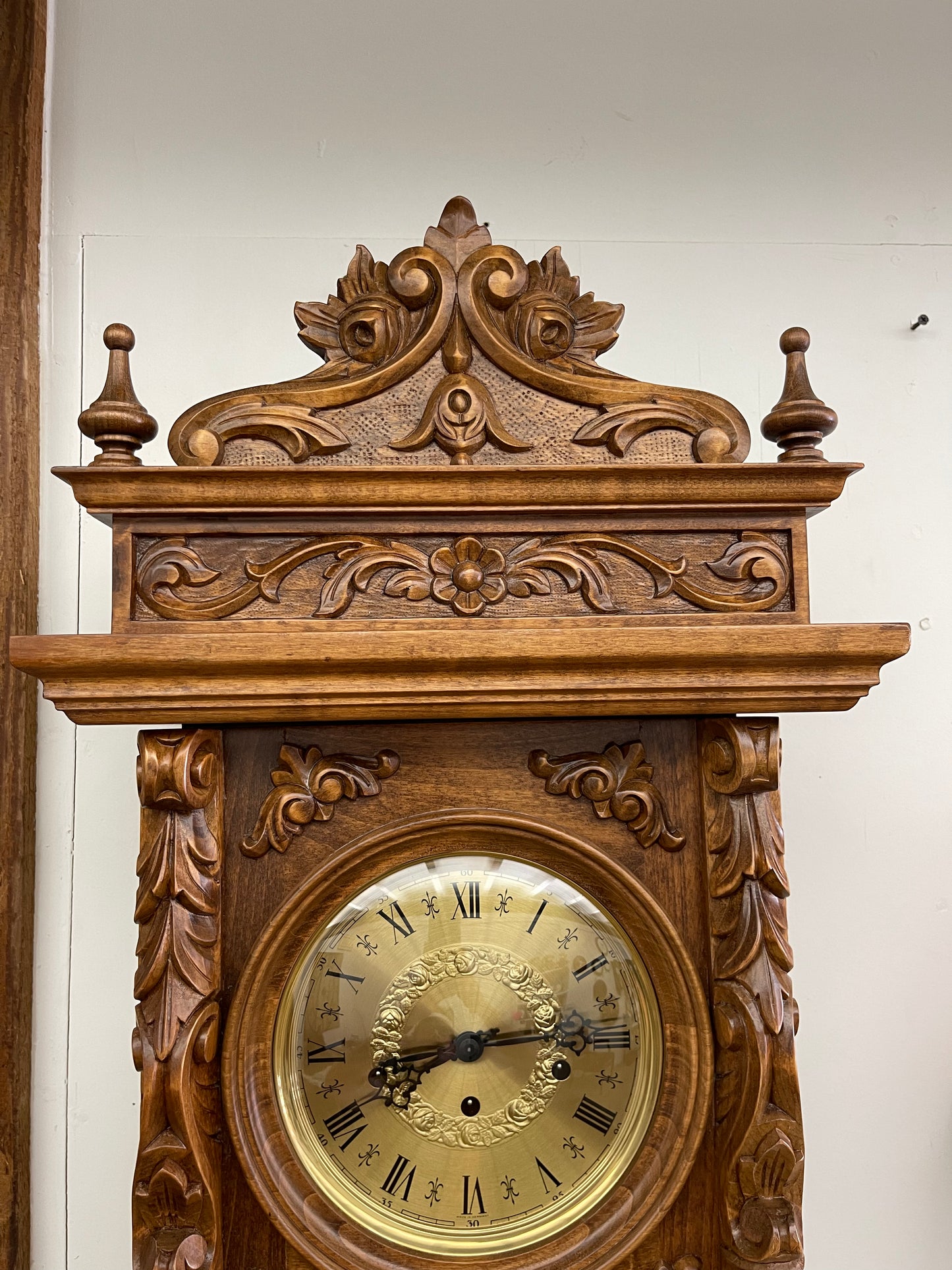 Vintage - Heavily Carved Wall Clock