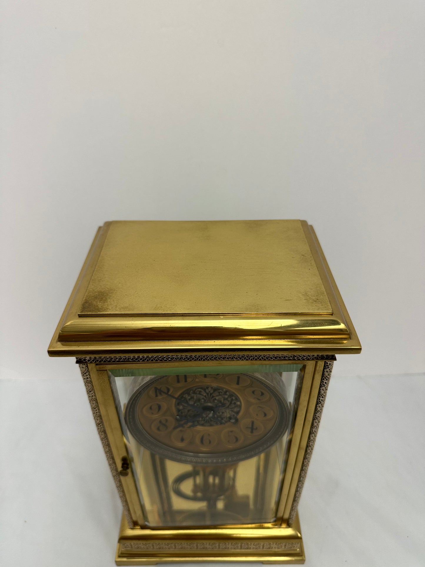 Antique - Japy Freres French Brass and Glass Mantel clock