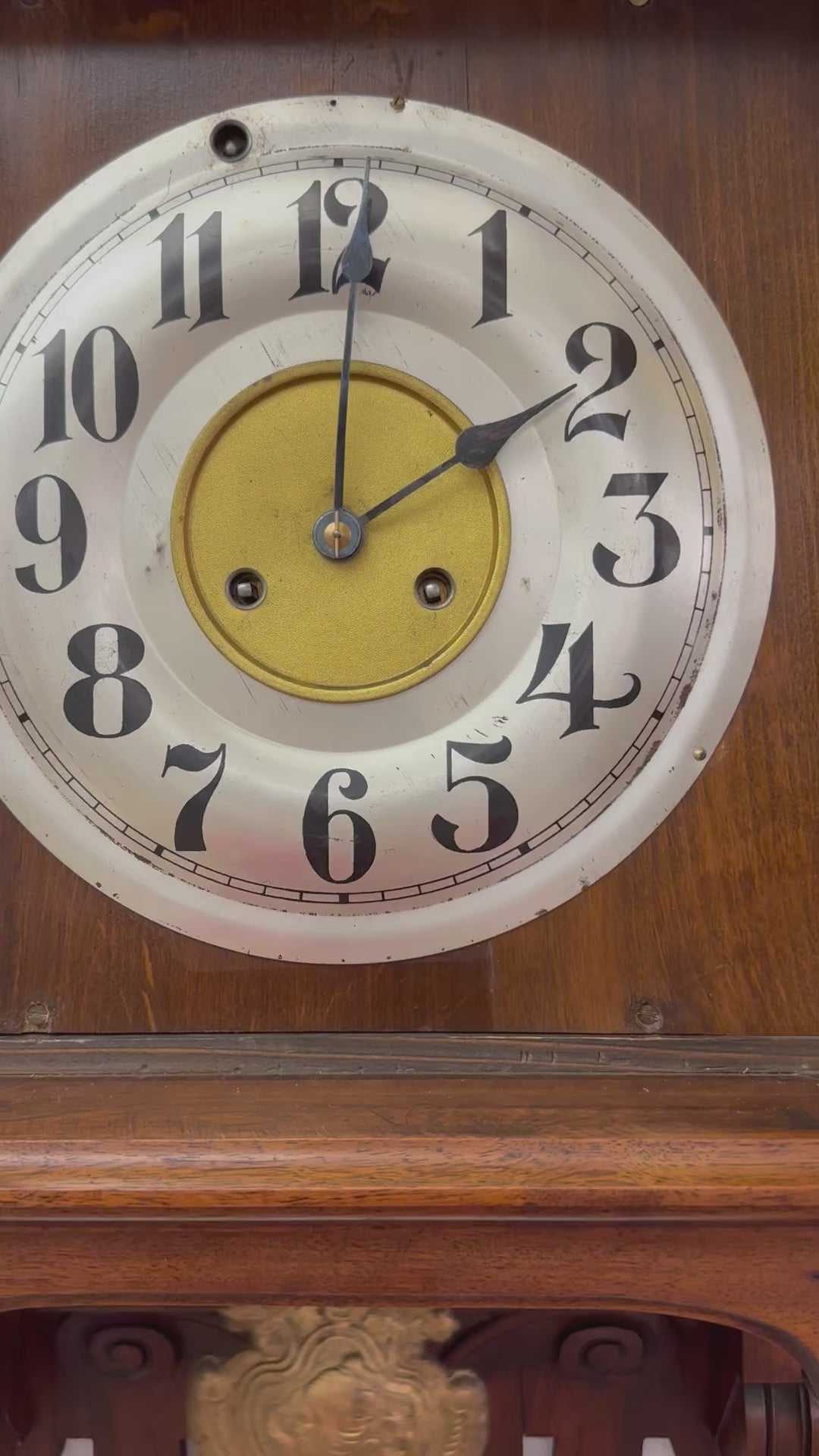 Antique - German Exposed Wall Clock Junghans – McGuiresclocks