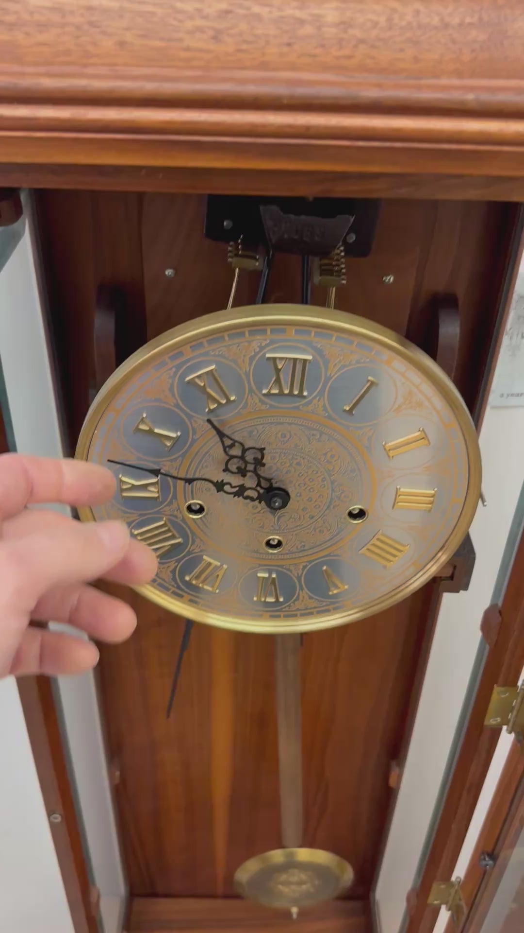 Custom Built Case Westminster Chime Wall Clock – McGuiresclocks