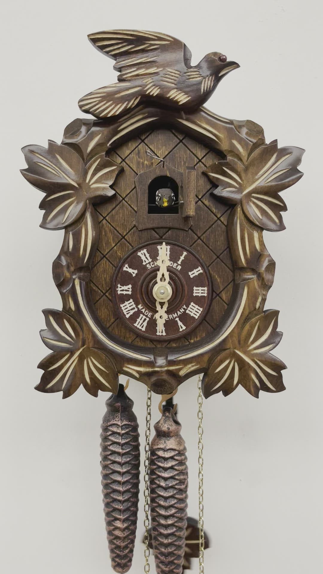 Anton Schneider - OVAL FACE 1 BIRD 1 DAY CUCKOO CLOCK - 40/9